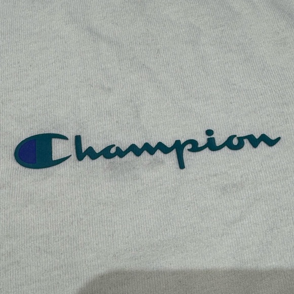 NWT Champion Men’s Small tee Classic T Shirt Light Yellow Green Logo New Spring - Picture 3 of 7
